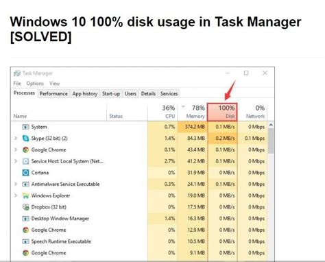 Task Manager Disk 100 How To Fix 100 Disk Usage On Windows 10 Task