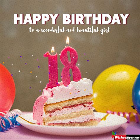 Happy 18th Birthday Wishes For Friend Daughter Sister Son Image Wisheshippo