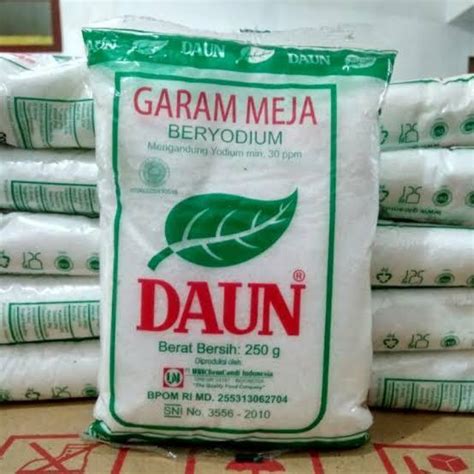 Garam Halus Garam Meja Garam Dapur Cap Daun 250gr Lazada Indonesia