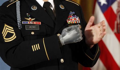 Us Army Sergeant First Class Leroy Arthur Petry Applauds His Fellow