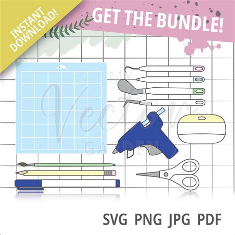 Crafting Tools Svg Craft Supplies Svg Cricut Tools Svg Craft Etsy