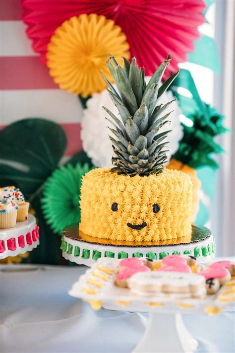 Kara's Party Ideas "Party Like a Pineapple" Tropical Birthday Party