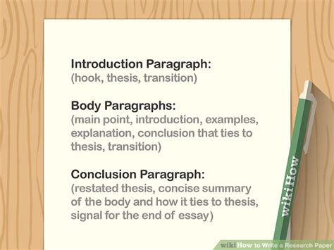 To go over the writing process and describe how to write an introduction, body and conclusion for a paper. How to Write a Research Paper: 12 Steps (with Pictures ...