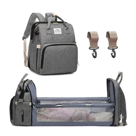 Movsou Diaper Bag Backpack With Foldable Criblarge Baby Bags For Mom