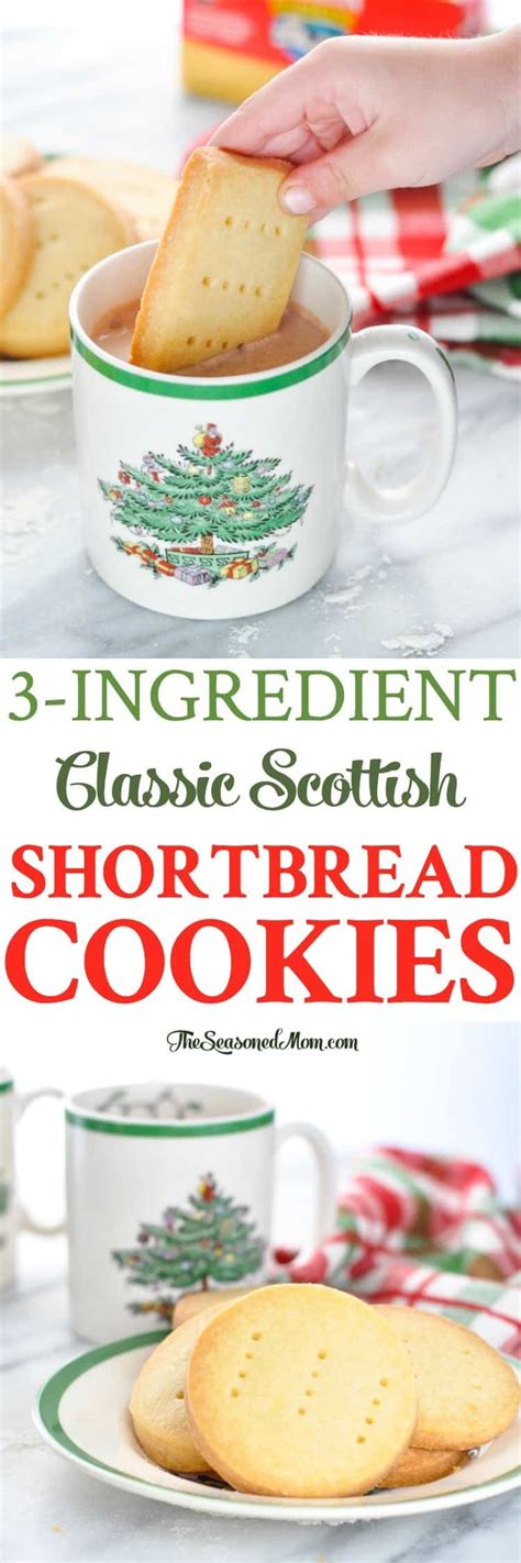 These scottish shortbread christmas cookies look amazing and i am with you when it comes to cutting up the big wedges cause who has time for small slivers of shortbread! 3-Ingredient Classic Scottish Shortbread Cookies + {a Video!} - The Seasoned Mom