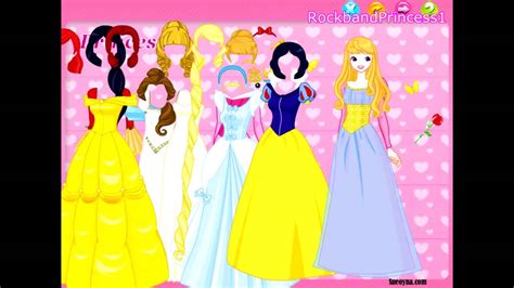 Disney Games Disney Princess Dress Up Game Youtube