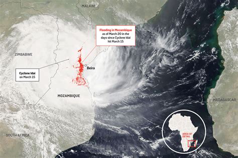 Cyclone Idai Mapping Mozambiques Catastrophic ‘inland Ocean