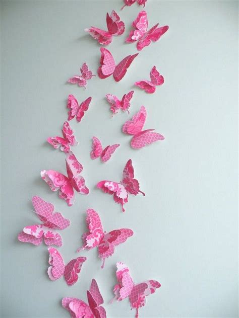 wall decor ideas with paper recycled things 3d butterfly wall art butterfly room nursery