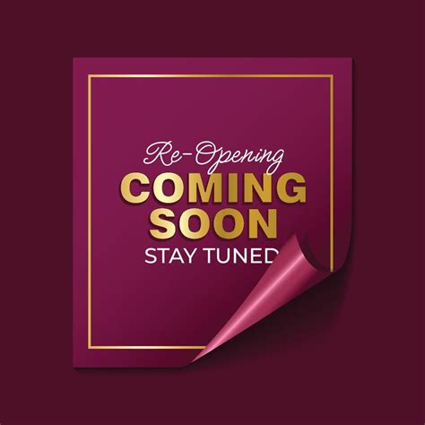 Coming Soon Banner Template Paper Style 10815007 Vector Art At Vecteezy