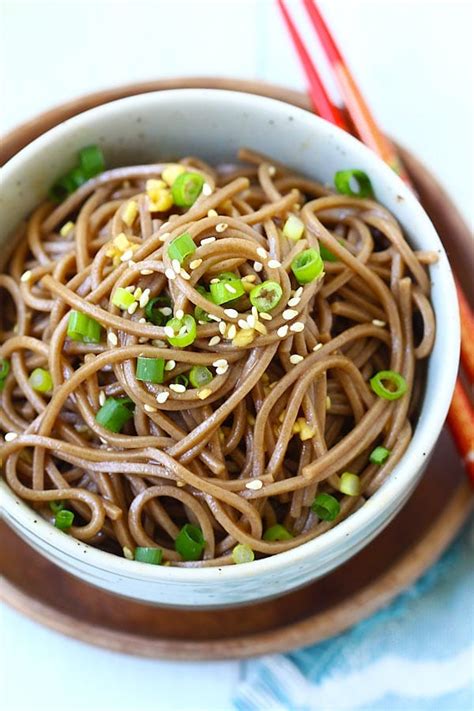 The obvious difference is soy sauce (or light soy sauce) is salty and with a consistency of water; Ginger Soy Soba | Easy Delicious Recipes at Rasa Malaysia
