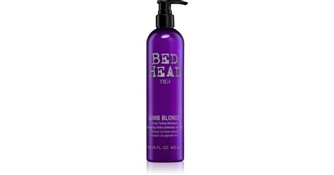 TIGI Bed Head Dumb Blonde champú violeta matificante para cabello rubio