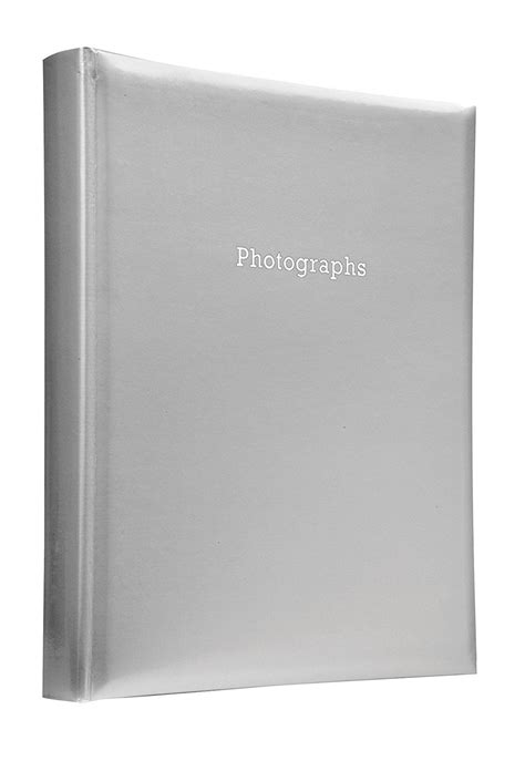 Deluxe Large Silver Self Adhesive Photo Album Hold Various Sized Photos 50 Pages Self Adhesive