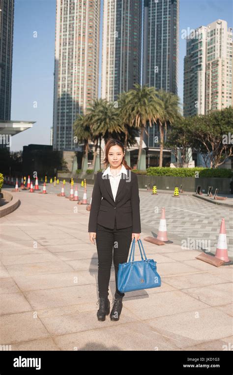 Hong Kong Business Woman Stock Photo Alamy