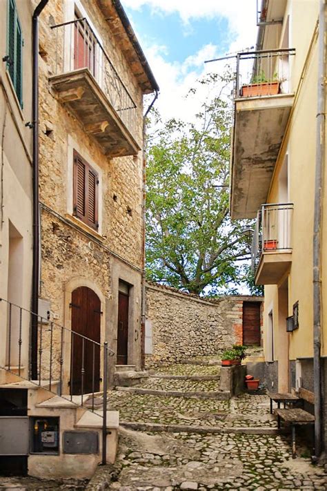 The Village Of Caramanico Terme In Abruzzo Stock Photo Image Of