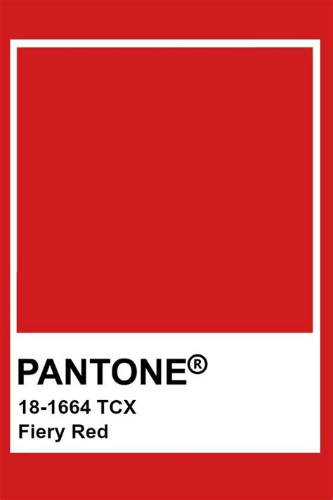 Pantone Fiery Red Pantone Colour Palettes Pantone Red Pantone Color