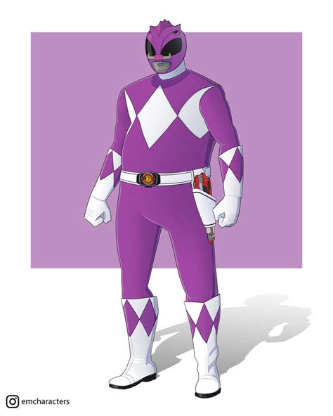 Mighty Morphin Purple Ranger By Eduardom On Deviantart