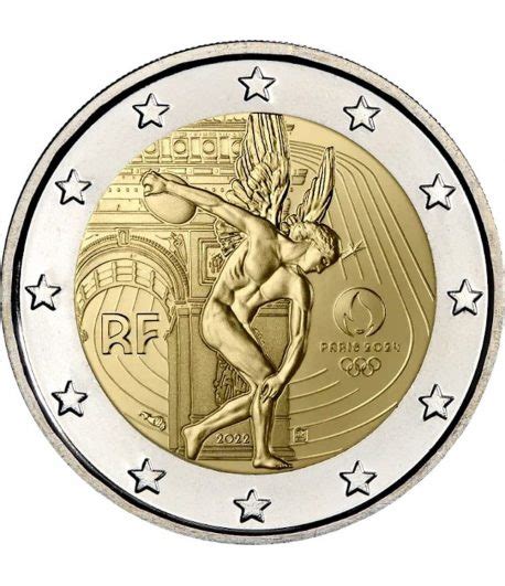 Moneda 2 Euros Francia 2022 Olimpiada Paris 2024