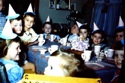 1957 Vintage Photo 1950s 35mm Slide Kids Birthday Party Kids Birthday