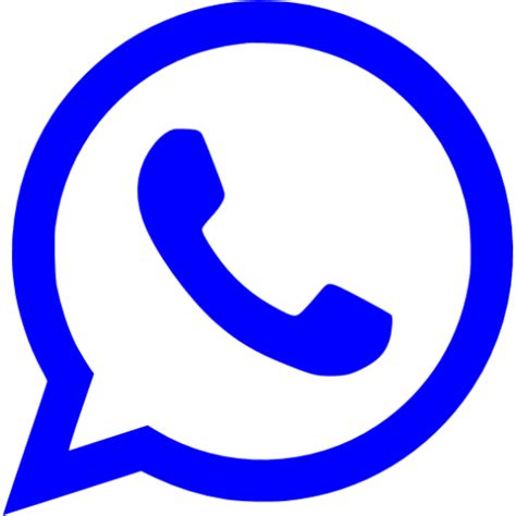 Whatsapp Logo Png Blue Transparent