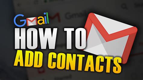 How To Add Contacts In Gmail Youtube