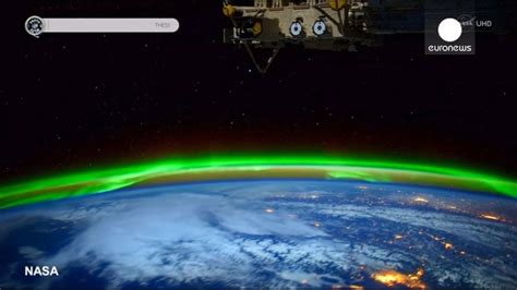 Nasa Footage Stunning Time Lapse Of Aurora Borealis From Iss Youtube