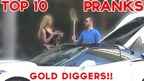 Top 10 Pranks 2016 Ultimate Gold Diggers Compilation Riskyrobtv