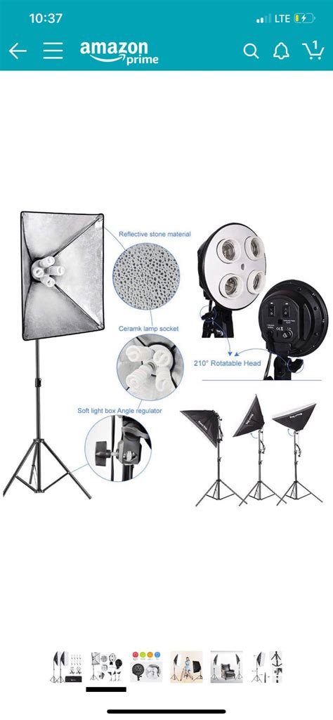 Mountdog Softbox Lighting Kit 1600w Photography Professional Continuous