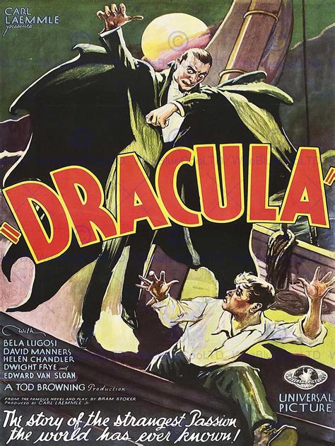 Bela Lugosi Dracula Horror Dracula Movie Posters Vintage Poster Prints