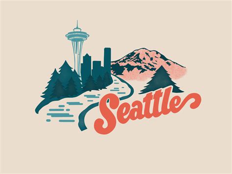 Seattle Winters Typography Art Seattle