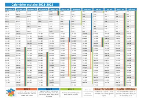 Vacances Scolaires 2021 2022 Calendrier Scolaire 2021 2022 à Imprimer