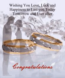 Congratulations on your wedding day and best wishes for a happy life together! it means so much to witness the joy of your wedding day. Wedding Congratulations GIFs | Tenor
