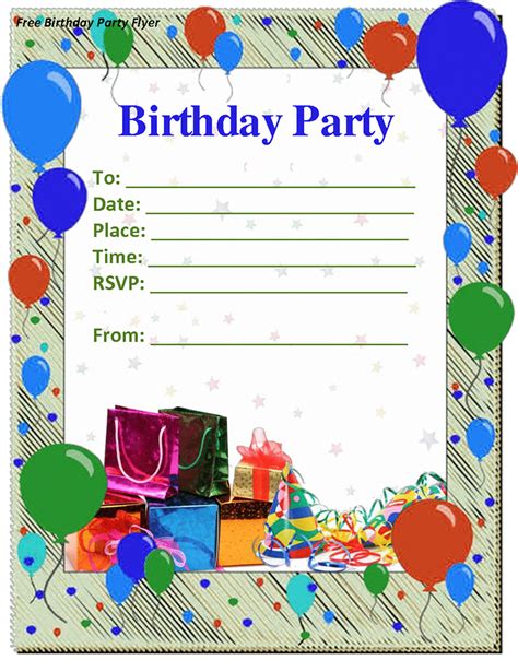 Kids Birthday Party Invitation Template Mickey Mouse Invitations