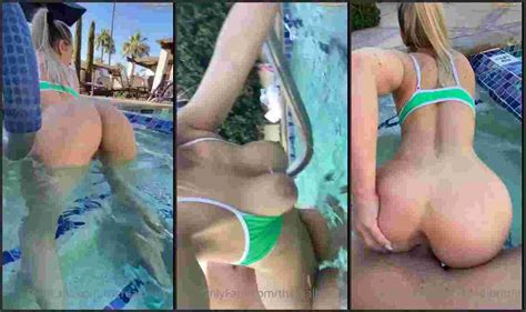Therealbrittfit Nude Swimming Pool Fucking Porn Leaked Video NUDES7