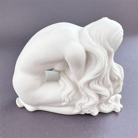 Statue Porcelain Naked Belle Mold Lady Carved Full Body Deco Cute Italy Glossy Ebay