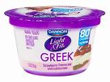 Artificial sweeteners, artificial flavors, modified corn starch and fructose. Dannon Light And Fit Greek Strawberry Banana Yogurt ...