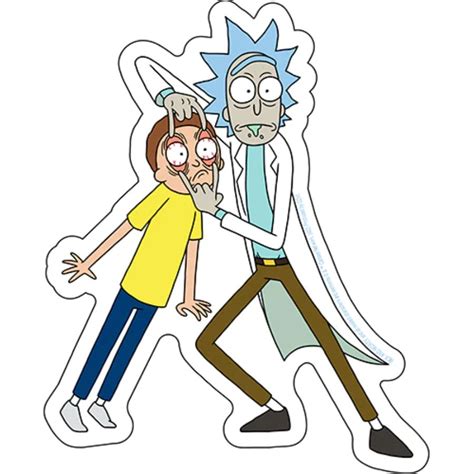 Rick And Morty Open Your Eyes Vinyl Sticker At Sticker Shoppe