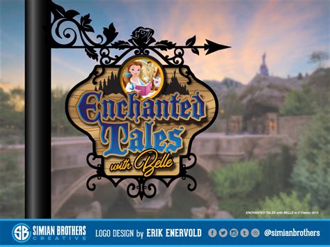 Enchanted Tales With Belle Logo Sign Design By Simian Brothers