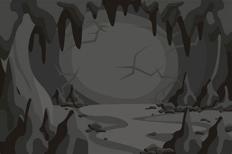 Cartoon Horror Cave Tunnel Landscape 1234022 Download Free Vectors