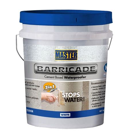 Master Products 40 lb. White Barricade Cement Based Waterproofer