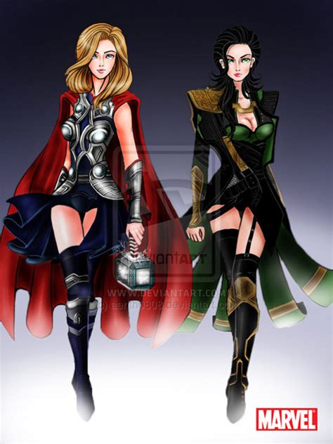 Genderbent Avengers Fan Art