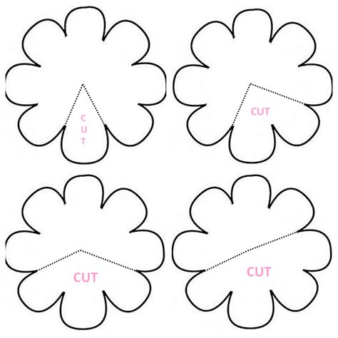 Cut the plumeria petals and color bottom like image below with a yellow marker. Flower+123.png (1000×1000) | Paper flower patterns, Paper ...