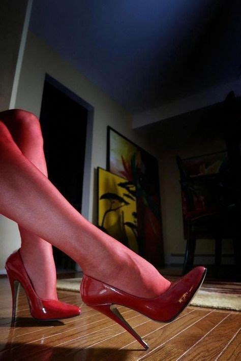 Red High Heels Red Pantyhose Stiletto Heels Heels Red High Heels