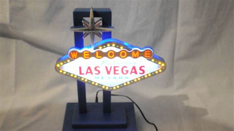 Las Vegas Desk Light Sign Youtube