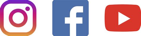 Facebook And Instagram Logos Png Facebook Instagram Youtube Logo Png 992x256 Png Download