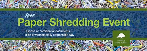 Paper Shredding Event Town Of Wake Forest Nc