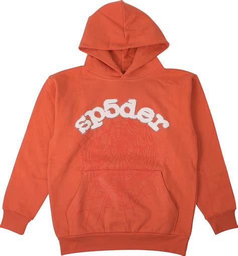 Buy Sp5der Logo Hoodie Sweatshirt Orange 2406 100000106lhs Oran Goat