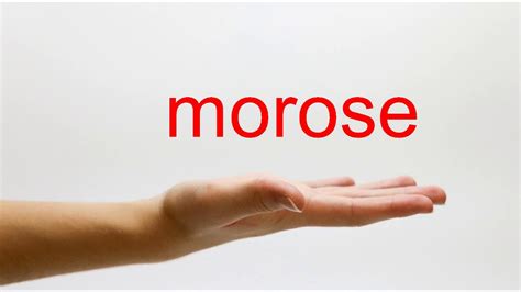 How to Pronounce morose - American English - YouTube