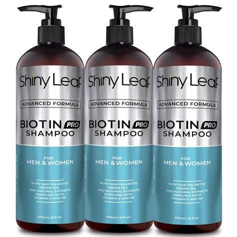 Shiny Leaf Biotin Pro Shampoo For Hair Growth Sulfate Free Paraben