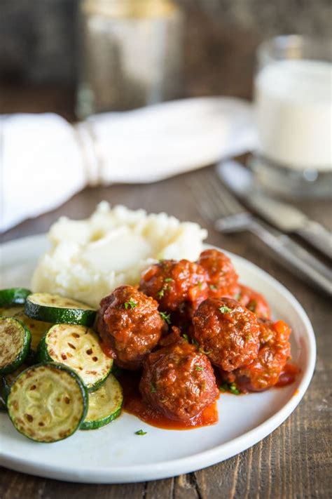Slow Cooker Meatloaf Meatballs Culinary Hill
