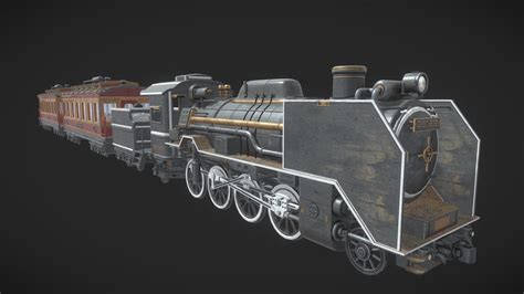 Steampunk Locomotive 3d Model By Art Equilibrium Alberteinsteinn